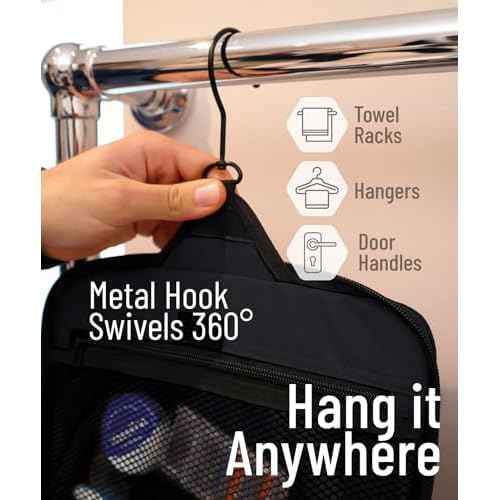 DD D&D Wanderlust D&D Hanging Travel Toiletry Bag for Men and Women ? Cosmetics, Makeup and Toiletries Organizer Kit with 10 Compartments