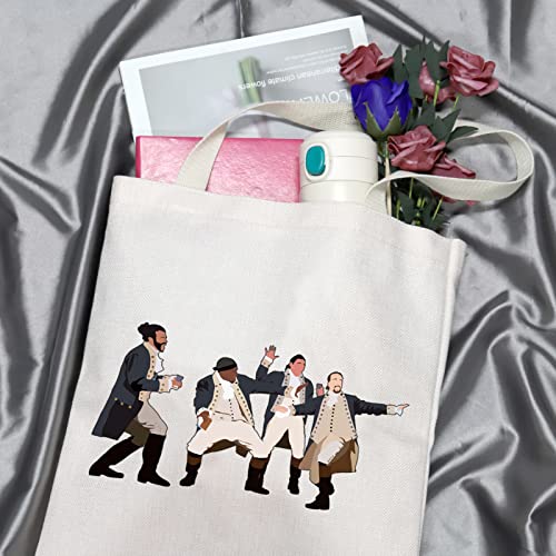 GJTIM Musical Gift Musical Theatre Makeup Bag Theatre Accessory Zipper Pouch for Musical Fans (HamMusical Tote)