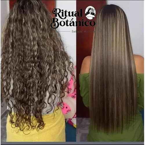 Keratina Ritual Botanico 250ML & Termo Protector 120ML Incluye Cepillo Aplicador & Manual de Instrucciones | Alisado Progresivo Organico Vegano Sin formol ni Amoniaco | Producto Colombiano