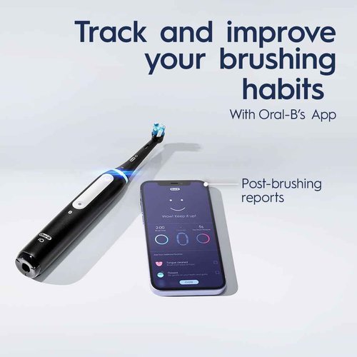 Oral-B iO Series 4 Electric Toothbrush with (1) Brush Head, Rechargeable, ICY Blue