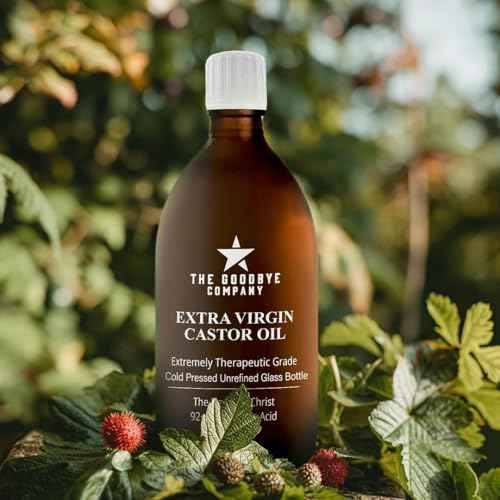 Premium Organic Cold-Pressed Castor Oil - 16.9 oz Glass Bottle, Hexane-Free, Small Batch, Extra Virgin, Ethically Sourced for Hair Growth, Skin Care, Lashes, Brows & Castor Oil Packs