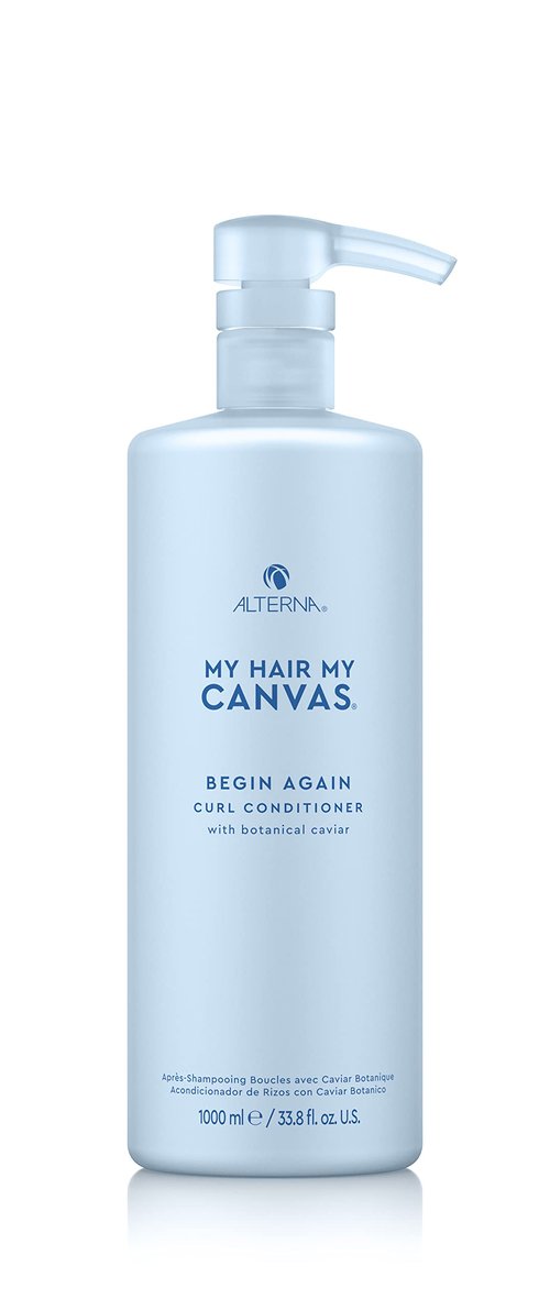 My Hair. My Canvas. Begin Again Vegan Curl Enhancing Conditioner for Curly, Wavy, and Coily Hair, 33 oz