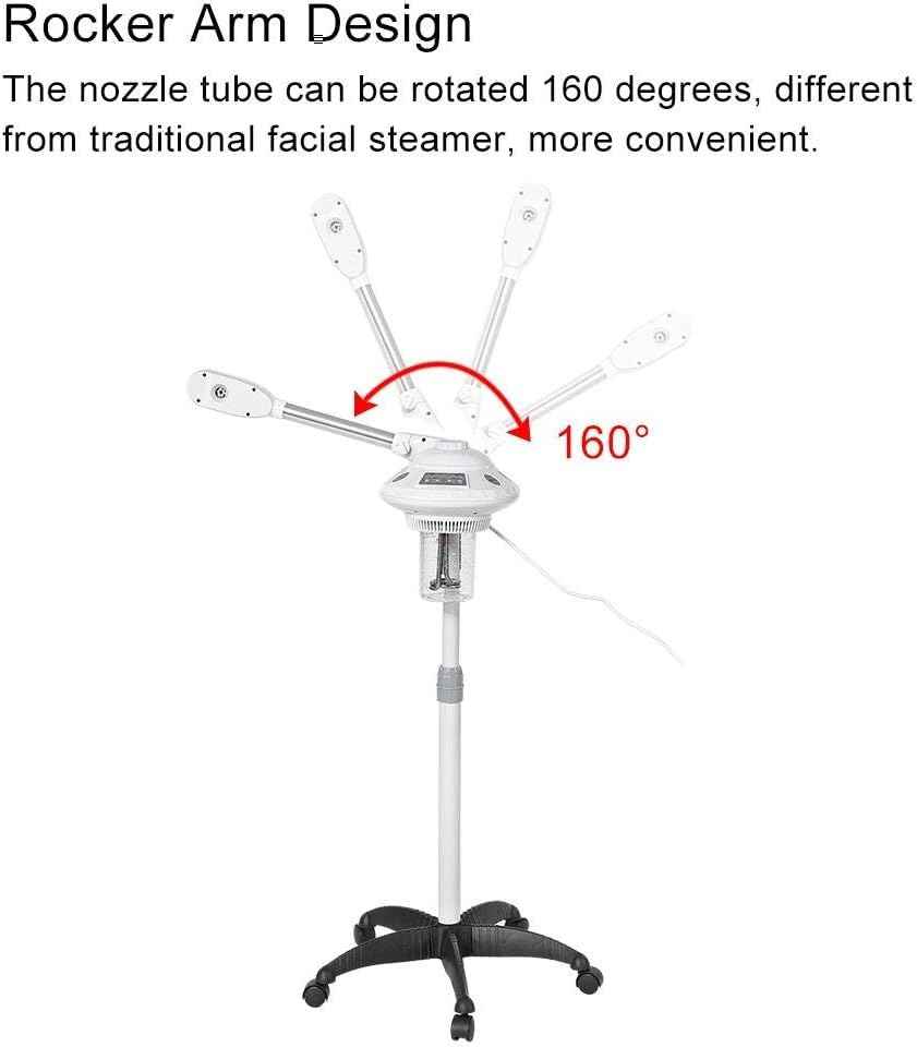 Professional Facial Steamer, Hot Mist Spray, Rocker Arm, Vaporizador Facial Steamer for Estheticians, Face Steamer for Deep Cleaning