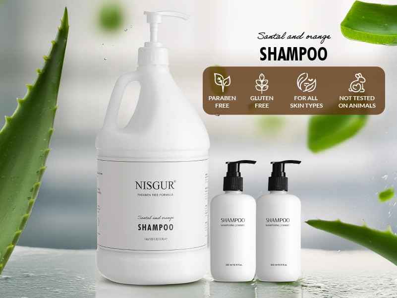 Hotel Shampoo Gallon Size 1 Gallon Each Total 2 Gallon Jugs with Extra Pump Dispenser to Refill Wall-Mounted and Stand Dispenser Hotel Toiletries Bulk