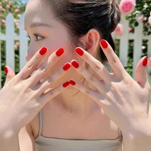 COSMOO Red Nail Polish, 12ml Classical Red Quick Dry Nail Lacquer for Nail Art Varnish, 0.41 fl oz