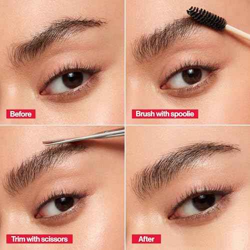 Revlon Designer Series Brow Set, Trimming and Shaping Eyebrow Kit with Scissors and Spoolie Brush, Easy to Use at Home or on The Go, 1 Count