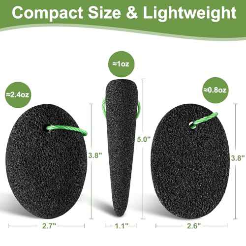 Pumice Stone for Feet, 3 Pack Natural Earth Lava Foot Callus Remover & Pedicure Exfoliator Tools for Heels, Soles and Toe Gaps, Foot Scrubber for Dry & Dead Skin