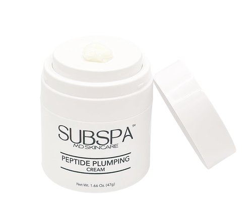 SubSpa Peptide Plumping Cream – Doctor-Developed Anti-Aging Moisturizer with Peptides, Hyaluronic Acid & Resveratrol – Hydrates, Firms & Smooths Fine Lines – 1.66 oz