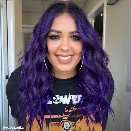 ARCTIC FOX Vegan and Cruelty-Free Semi-Permanent Hair Color Dye (4 Fl Oz, PURPLE AF)