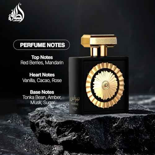 Lattafa Perfumes Nebras for Unisex Eau de Parfum Spray, 3.4 Ounce