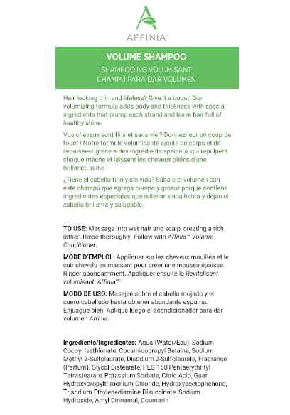 Melaleuca Affinia Volume Shampoo 16.8 fl. oz.