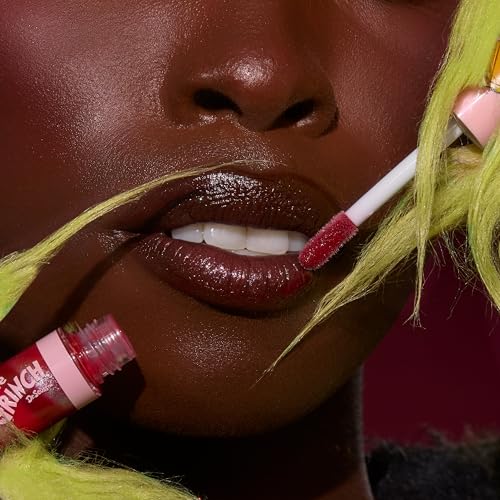 ColourPop x The Grinch Merry Grinchmas Swirl Tinted Lip Gloss Makeup Kit - Vegan Hydrating Lip Gloss Set with Sugar Cookie Flavor - Limited Edition Holiday Makeup Gift Set (3 Count)