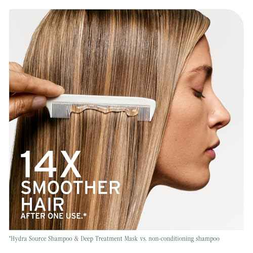 Biolage Hydra Source Deep Treatment Mask - Nourishes & Smooths, For Dry Hair, Infused with Micro-Filtered Aloe Vera & Fermented Hyaluronic Acid