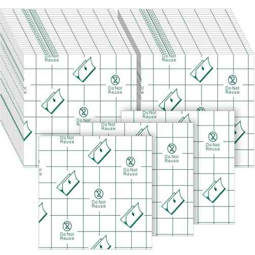 200 Pieces Makeup Hand Palette Single Use Waterproof Makeup Mixing Palette Disposable Foundation Mixing Tray Adhesive Artist Cosmetic Tape for Women(2.36 x 2.36 Inch)