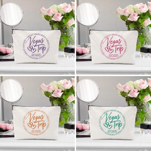 1 Pcs 3 Pcs 4 Pcs Makeup Bag, Girls Trip Gifts Favors Girls Weekend Gifts, Friendship Gifts for Women Bestie Bride