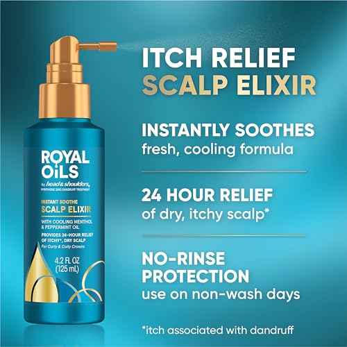 Head & Shoulders Royal Oils Scalp Elixir Treatment - Instant Soothe, Anti-Dandruff, Dry Scalp Relief & Hydration with Cooling Menthol & Peppermint Oil, 4.2 fl oz