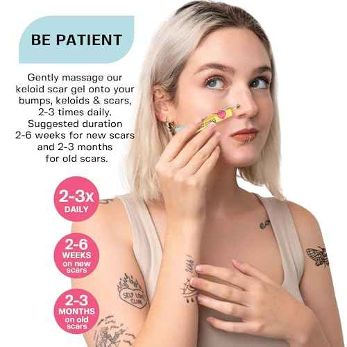 BASE LABORATORIES Keloid Bump Removal Gel | Natural Piercing Bump Treatment & Keloid Scar Gel | Keloid Scar Removal for all Scars, Keloids & Piercing Bumps | Soothing Piercing Aftercare | 2 oz