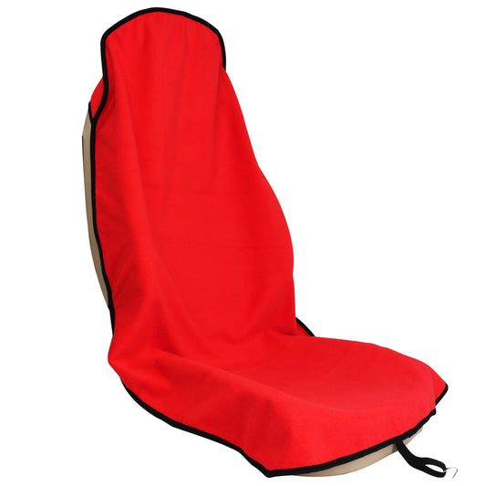 LoyaGour Car Seat Cover Protector Front Seats,for Gym Workout,Running,Swimming,Beach and Hiking,Waterproof Sweat Towel Bucket Seat Covers for Cars SUV Trucks (Red, 1Pcs)