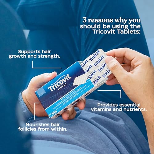 Tricovit Tablets and Forte Hair Lotion Serum Set - With Androgen and DHT Blockers For Thinning Hair - Promotes Stronger, Thicker Hair For Men and Women - 10 Ampoules