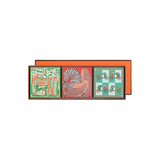 HERMES 3-Piece Soap (Basilic Pourpre 3.4 Oz+Rhubarbe Ecarlate 3.4 Oz+D'orange Verte 3.4 Oz)