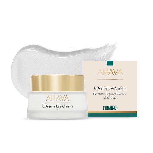 AHAVA Extreme Firming Eye Cream - Firms, Hydrates, Smoothes & Reduce Wrinkles of Eye Area, Enriched with Extreme Complex, Exclusive Dead Sea Osmoter, Peptides, Hyaluronic Acid & Shea Butter, 0.5 Fl.Oz