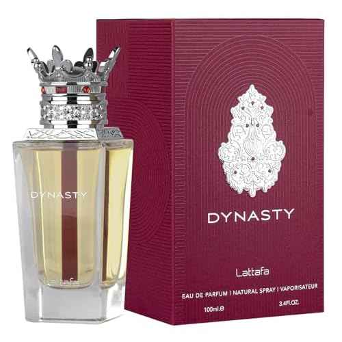 Lattafa Dynasty ? Fresh, Spicy, Woody, Aromatic ? Eau de Parfum Spray Long-Lasting Fragrance for Unisex, 3.4 Ounce / 100 ml