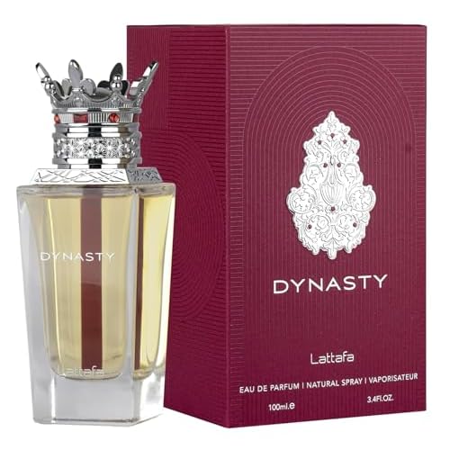 Lattafa Dynasty ? Fresh, Spicy, Woody, Aromatic ? Eau de Parfum Spray Long-Lasting Fragrance for Unisex, 3.4 Ounce / 100 ml