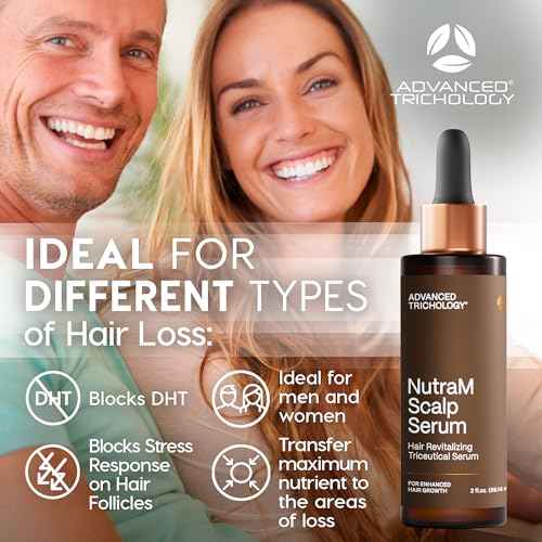 NutraM¢â Hair Growth Serum ? Dermatologist Tested, Approved* by American Hair Loss Association | Scalp DHT Blocker for Thinning Hair Men and Women, Backed by 20 Years of Hair Regrowth Clinic Experience
