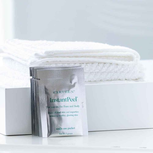 Earthen SkinCare InstantPeel Skin Remover Skin Exfoliant – Safe for Sensitive Skin - 6 Packets/Box (1-Pack)