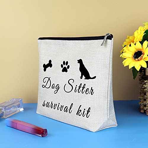 Dog Sitter Gift Dog Walker Gift Makeup Bag Dog Lover Gift Cosmetic Bag Dog Sitter Leaving Gift Dog Walker Appreciation Gift Thank You Gifts Makeup Pouch Toiletry Bag Christmas Thanksgiving Day Gift
