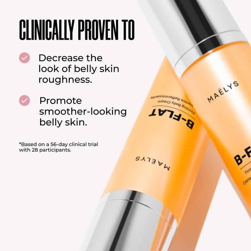 MAËLYS Cosmetics B-FLAT Belly Firming Cream - Stretch Mark Tightening Belly Cream - 3 Pack