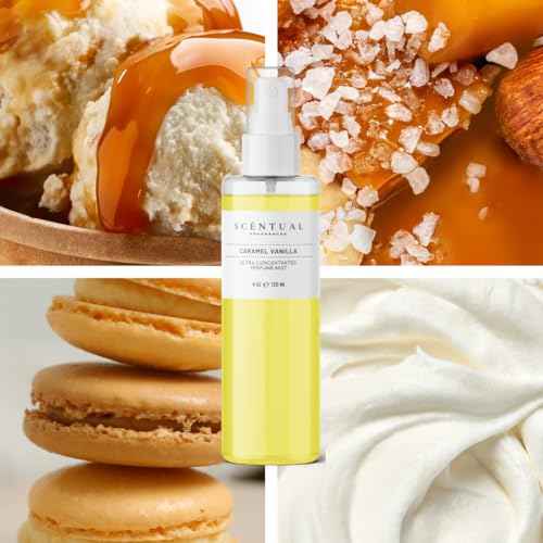 Ultra-Concentrated Hair & Body Perfume Mist, Long Lasting Women's Fragrance, Gourmand Perfumes for Women, Vegan and Cruelty Free (Caramel Vanilla)