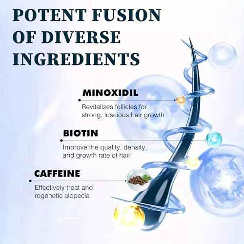 5% Minoxidil Hair Growth Spray with Brush for Women & Men, Minoxidil Biotin for Men Beard, 60ml / 2.11 fl.oz