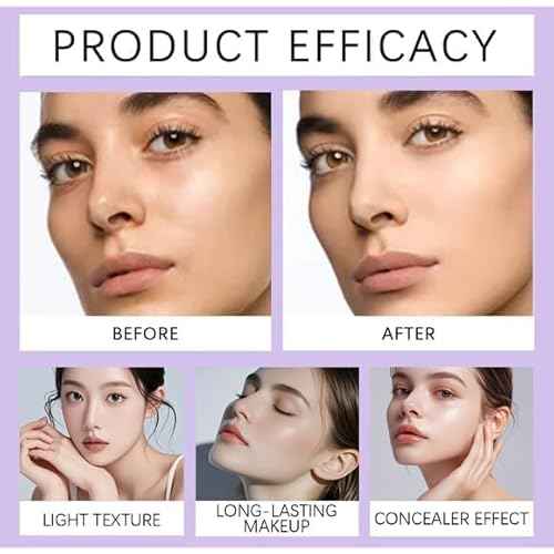 Serentila Elixir Cream Flawless Radiant Skin Instantly, Natural Mushroom Air Cushion Cc, Korean Cc Cream for Older Women, Korean Concealer