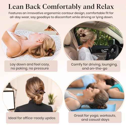 4 PCS Large Flat Hair Clips for Women Girls, French Concord Lay Down Claw Clips for Thick Thin Hair, Comfortable Curved Flat Clip, Leopard Print Stylish Strong Hold Hair Accessories, Tortoise