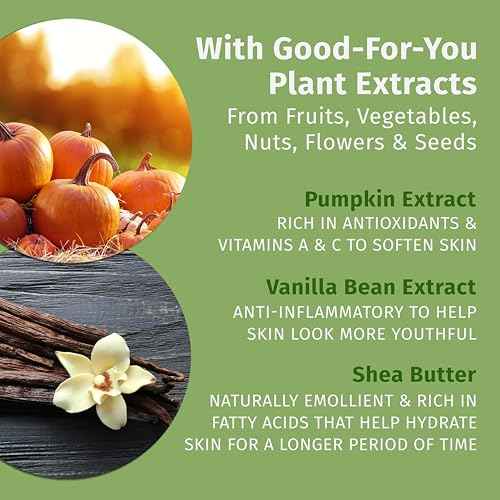 Limited Edition Pumpkin Spice & Vanilla Chai Herbal Moisturizing Body Lotion (17 oz) ? Fall Scented for Women or Men with Dry or Sensitive Skin - Hydrating Moisturizer for Daily Radiance