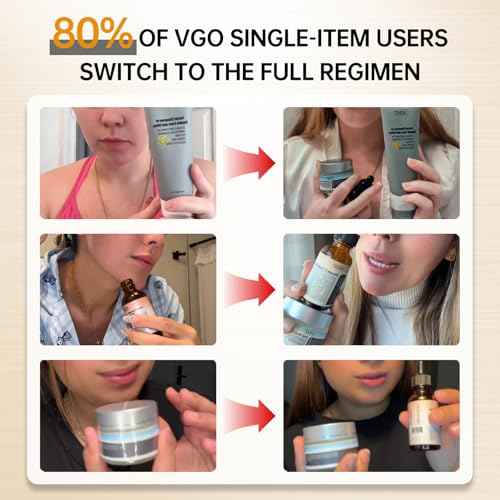 VGO Skin Care Set, with Snail Mucin 92% Moisturizer 1.76 Oz & Vitamin C Face Serum 1.01 Oz, Daily Hydrating & Firming Skincare Routine Kit for All Skin Type