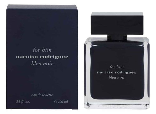 Narciso Rodriguez Him Bleu Noir Eau de Toilette Spray for Men, 3.3 Ounce