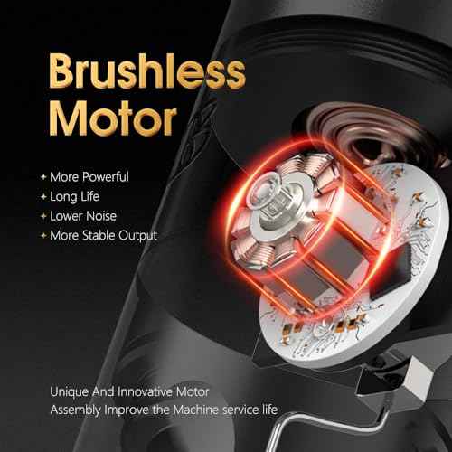 Ambition Vibe Wireless Tattoo Gun - Rotary Tattoo Machine Cartridge Battery Pen with Dual 1800mAh Power LED Digital Display Brushless Motor Tattoo Equipment for Tattoo Artists (2.5mm Stroke Red)