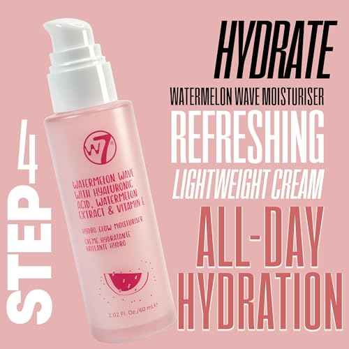 W7 Self Care Skincare Set | Face Cleanser, Toner, Serum, Moisturizer & Lip Mask | Complete Daily Face Routine | Full Size, Long Lasting Products to Use at Home