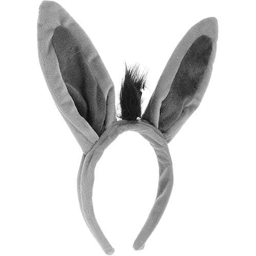 Donkey Ears Headband,Animal Ears Cosplay Headband Donkey Ear Hair Hoop for Adult Holiday Zoo Birthday Animal Party Cosplay
