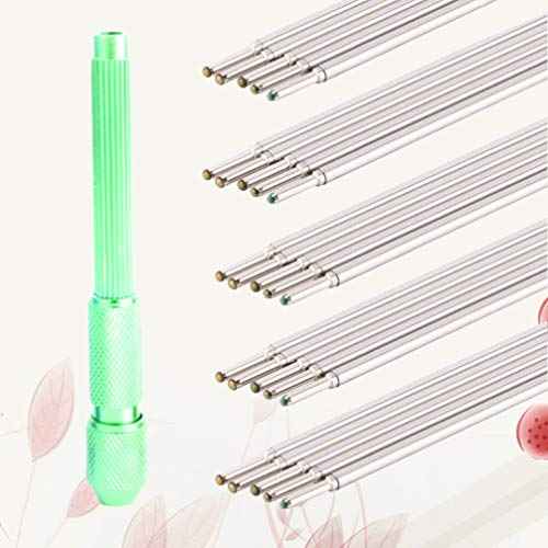EXCEART Tattoo Pen Set - 20Pcs Light Green Holder with Purple Refill Precision Marking and Stencil Tool for Tattoo Artists