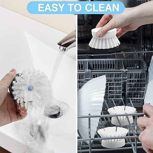 4 Pack Palm Brush Refills for OXO Soap Dispensing Palm Brush, Palm Brush Replacement Head