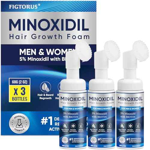 5% Minoxidil Foam 3PCS, Minoxidil for Men Foam, Minoxidil for Women Hair Growth, Minoxidil for Men and Women.
