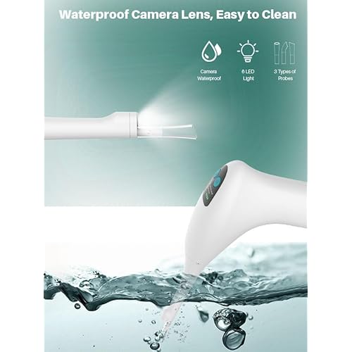 Voraiya Electronic Tonsil Stone Remover, Visible Tonsil Camera, Tonsil Stone Removal Kit with Camera and Led Light, APP WiFi Connection, Tonsil Stone Vacuum with 5 Level Oral Suction Device