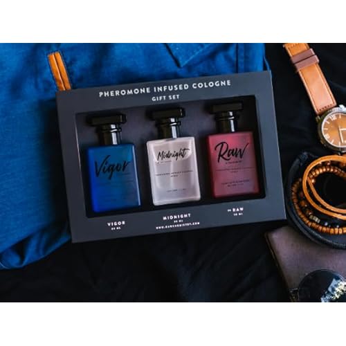 RawChemistry - A Pheromone Infused Mens Cologne Gift Set - Set of 3 Colognes