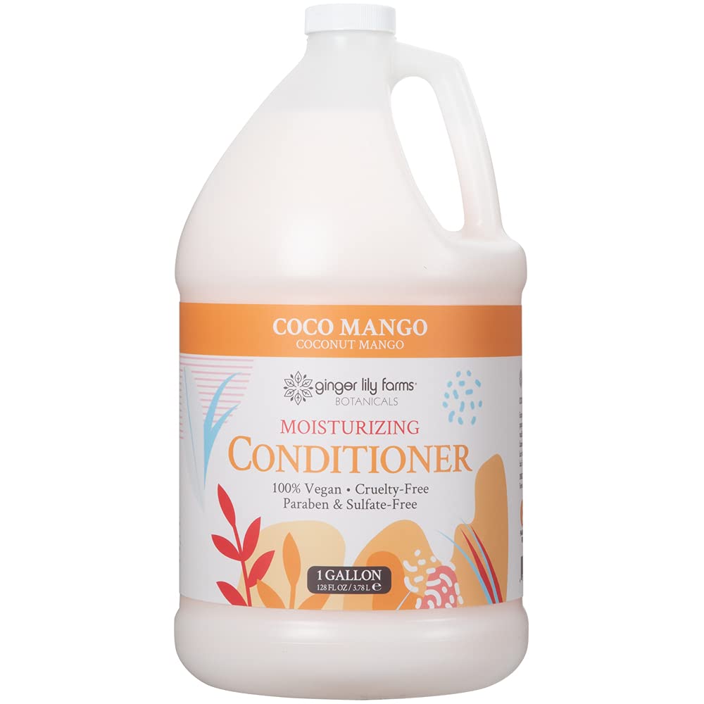 Ginger Lily Farms Botanicals Body Wash + Shampoo + Conditioner Bundle, Coco Mango
