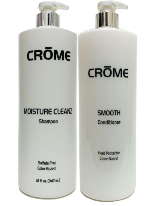 Crome Moisture Cleanz Shampoo & Smooth Conditioner 32oz Duo