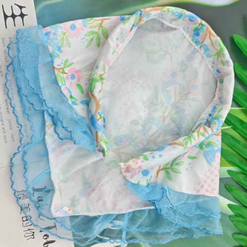 3 Pack Floral Lace Headband for Women, Non-Slip Hair Soft Head Coverings Boho Triangle Bandana Turban for Hair Styling