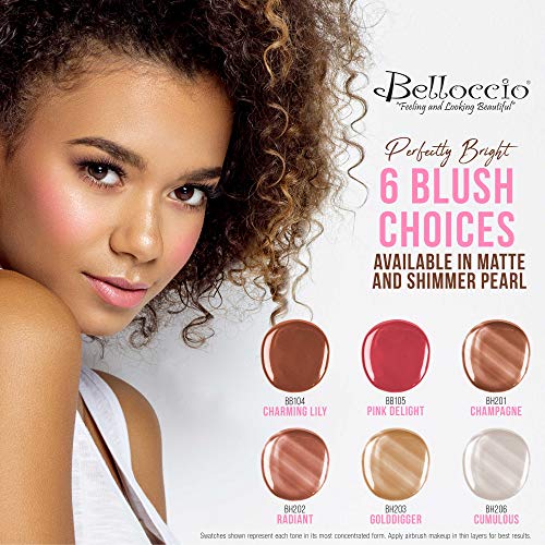 Belloccio Makeup and Tanning Airbrush System with MEDIUM Foundation and Blush Set